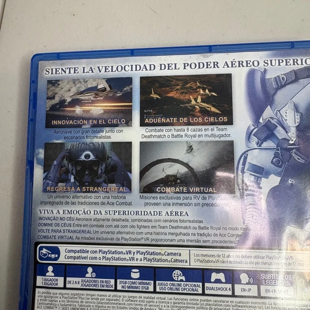 Ace Combat 7 Skies Unknown PlayStation 4 PS4 VR Compatible Game